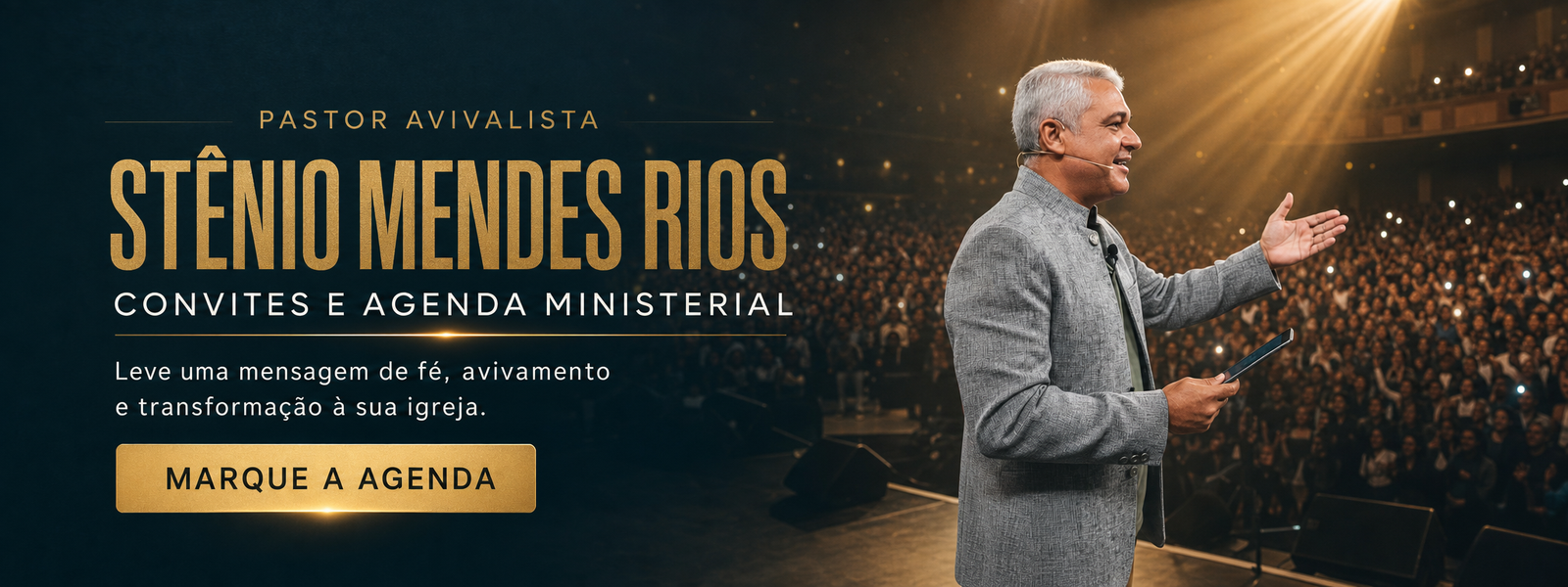 Convites e Agenda Ministerial do Pastor Stênio Mendes Rios
